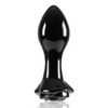 Crystal Rose Butt Plug - Black - Anal Products