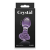 Crystal Rose Butt Plug - Purple - Anal Products
