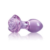 Crystal Rose Butt Plug - Purple - Anal Products