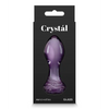 Crystal Rose Butt Plug - Purple - Anal Products