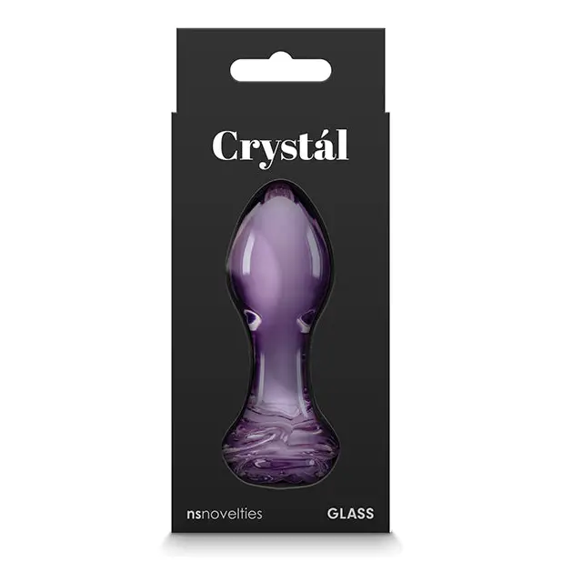 Crystal Rose Butt Plug - Purple - Anal Products
