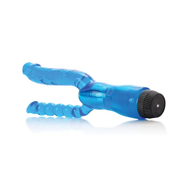 Crystalessence 5’’ Dual Penetrator - Blue - Vibrators