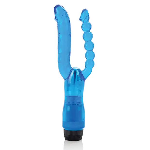Crystalessence 5’’ Dual Penetrator - Blue - Vibrators
