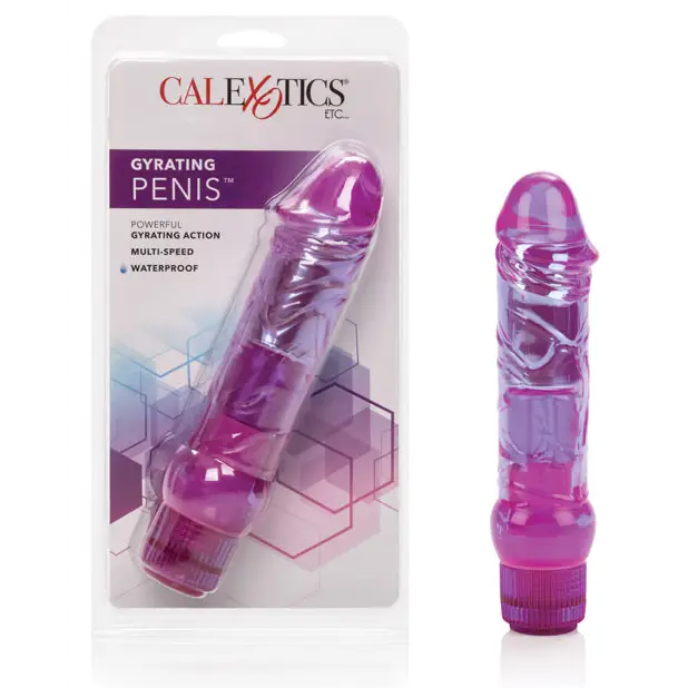 Crystalessence 6.5’’ Gyrating Penis - Purple - Vibrators