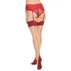 Cuban Heel & Sheer Thigh High w/Back Seam Merlot/Nude XL - Lingerie - Plus/Queen - Packaged