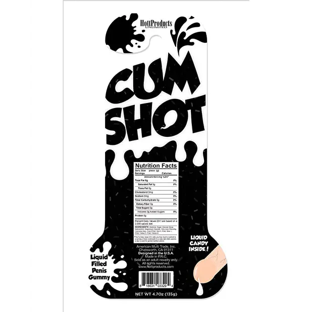 Cum Shots Liquid Filled Gummy Pecker - Bachelorette & Party Supplies