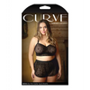 Curve Nova Star Halter Top & Shorts Black 3X/4X - Lingerie - Plus/Queen - Packaged
