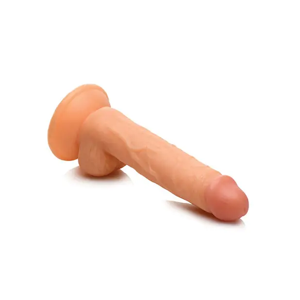 Curve Toys Fantasy Jock Swimming Simon 7’’ Dildo w/Balls - Light - Dongs & Dildos