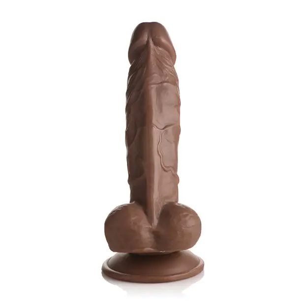 Curve Toys Fantasy Jock Weightlifting Wesley 7’’ Dildo w/Balls - Dark - Dongs & Dildos