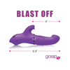 Curve Toys Gossip Blasters 7X Thrusting Silicone Rabbit Vibrator - Violet - Vibrators