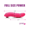 Curve Toys Gossip Blasters 7X Thrusting Silicone Vibrator - Magenta - Vibrators