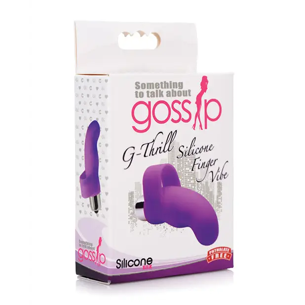 Curve Toys Gossip G-Thrill G Spot Finger Vibe - Violet - Vibrators