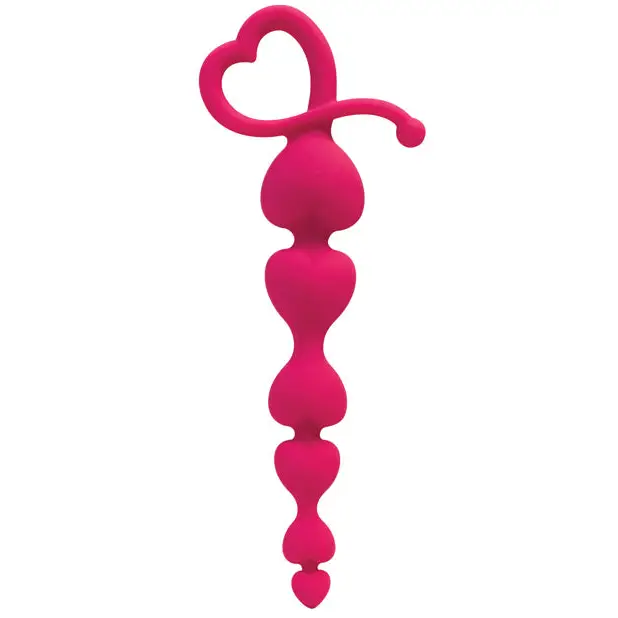 Curve Toys Gossip Hearts on a String - Magenta - Anal Products