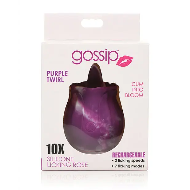 Curve Toys Gossip Licking Rose - Purple Twirl - Stimulators
