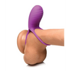Curve Toys Gossip Love Loops 10X Silicone Cock Ring w/Remote - Violet - Penis Enhancement
