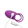 Curve Toys Gossip Love Loops 10X Silicone Cock Ring w/Remote - Violet - Penis Enhancement
