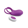 Curve Toys Gossip Love Loops 10X Silicone Cock Ring w/Remote - Violet - Penis Enhancement