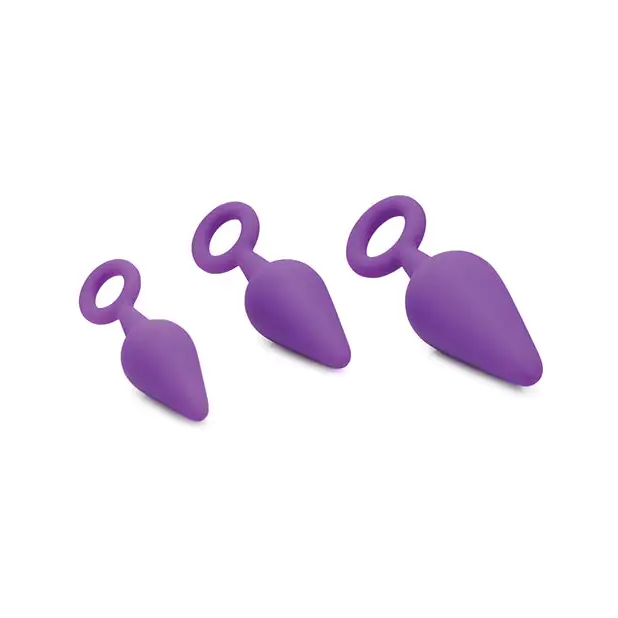 Curve Toys Gossip Rump Ringers - Violet - Anal Products