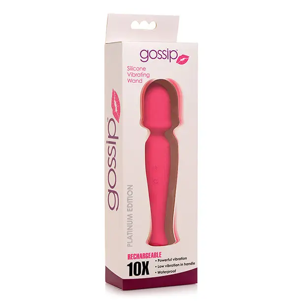 Curve Toys Gossip Silicone Vibrating Wand 10x