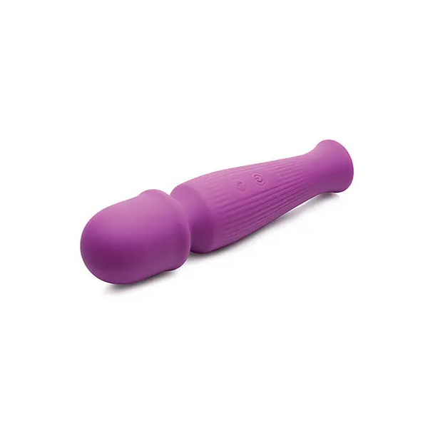 Curve Toys Gossip Silicone Vibrating Wand 10x - Violet