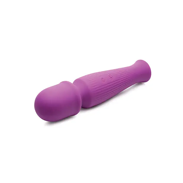 Curve Toys Gossip Silicone Vibrating Wand 10x - Violet