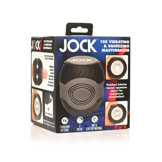 Curve Toys Jock 10x Vibrating Double Masturbator