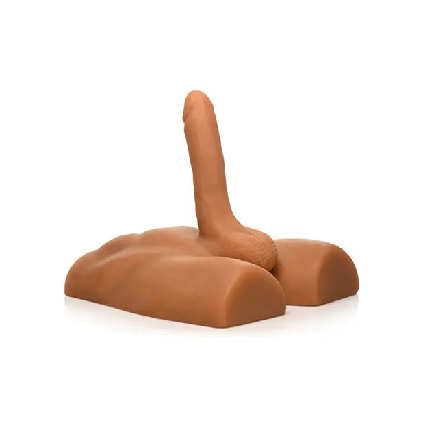 Curve Toys Jock Ass Masturbator w/Poseable Dildo - Dolls & Masturbators