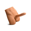 Curve Toys Jock Ass Masturbator w/Poseable Dildo - Dolls & Masturbators