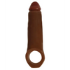 Curve Toys Jock Enhancer 2’’ Extender w/Ball Strap - Chocolate - Penis Enhancement