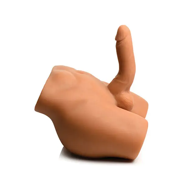 Curve Toys Jock Male Masturbator w/Thrusting Dildo - Dolls & Masturbators