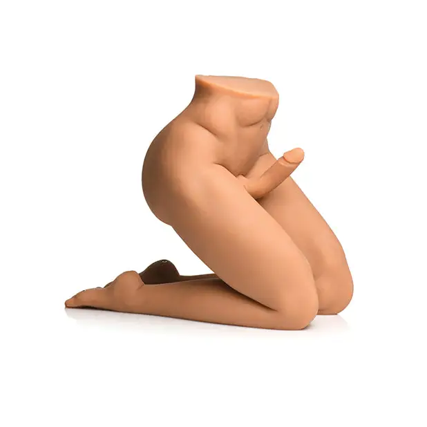 Curve Toys Jock Male Sex Partner w/7’’ Silicone Thrusting & Warming Dildo DO NOT REORDER - Dolls & Masturbators