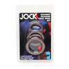 Curve Toys Jock Silicone Cock Ring Set of 3 - Dark - Penis Enhancement