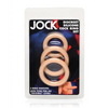 Curve Toys Jock Silicone Cock Ring Set of 3 - Light - Penis Enhancement