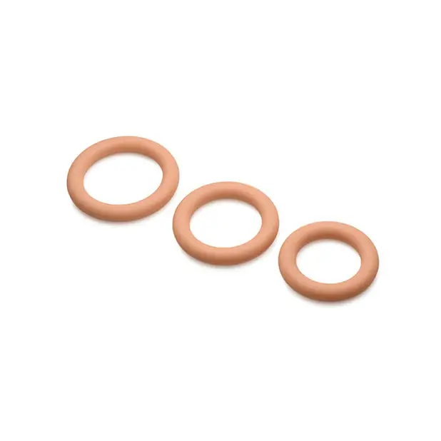 Curve Toys Jock Silicone Cock Ring Set of 3 - Medium - Penis Enhancement