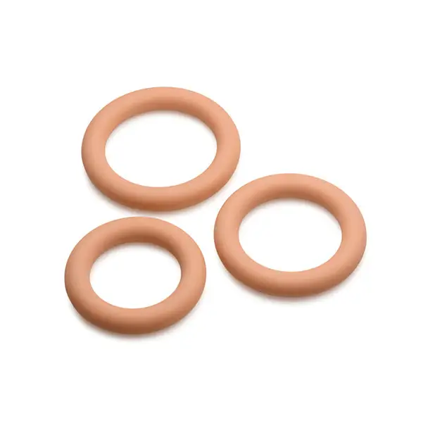 Curve Toys Jock Silicone Cock Ring Set of 3 - Medium - Penis Enhancement