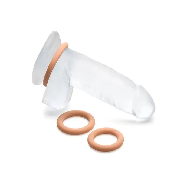 Curve Toys Jock Silicone Cock Ring Set of 3 - Medium - Penis Enhancement