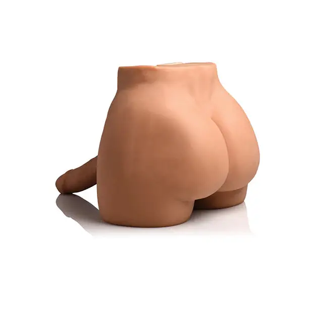 Curve Toys Jock Vibrating & Squeezing Male Masturbator w/Poseable Dildo - Dolls & Masturbators
