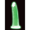 Curve Toys Lollicock 7’’ Glow In The Dark Silicone Dildo - Green - Dongs & Dildos