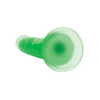 Curve Toys Lollicock 7’’ Glow In The Dark Silicone Dildo - Green - Dongs & Dildos