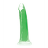 Curve Toys Lollicock 7’’ Glow In The Dark Silicone Dildo - Green - Dongs & Dildos