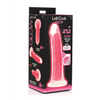 Curve Toys Lollicock 7’’ Glow In The Dark Silicone Dildo - Pink - Dongs & Dildos