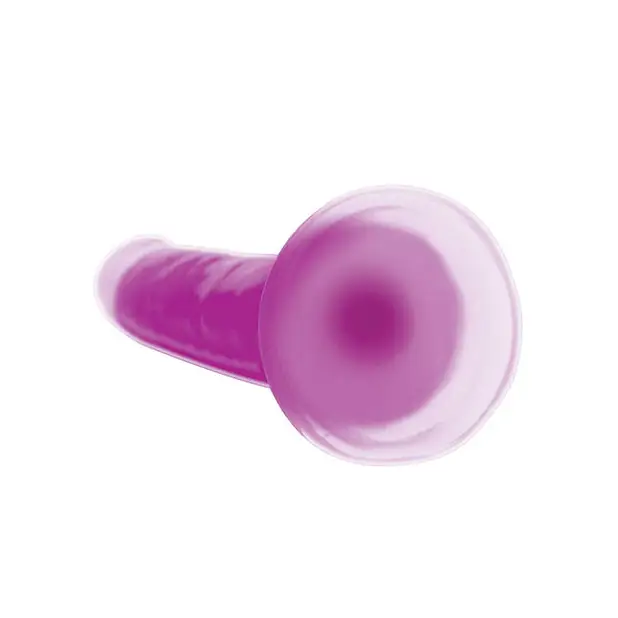Curve Toys Lollicock 7’’ Glow In The Dark Silicone Dildo - Purple - Dongs & Dildos