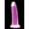 Curve Toys Lollicock 7’’ Glow In The Dark Silicone Dildo - Purple - Dongs & Dildos