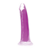 Curve Toys Lollicock 7’’ Glow In The Dark Silicone Dildo - Purple - Dongs & Dildos