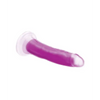 Curve Toys Lollicock 7’’ Glow In The Dark Silicone Dildo - Purple - Dongs & Dildos