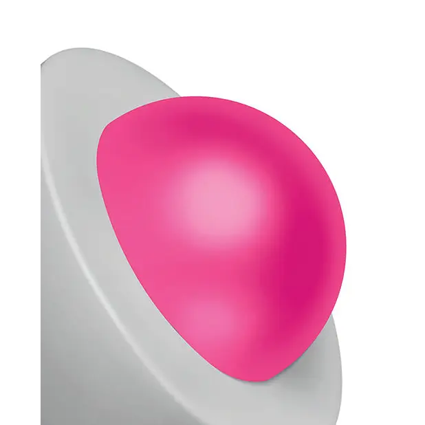 Curve Toys Lollicock 7’’ Glow In The Dark Silicone Dildo w/Balls - Rainbow - Dongs & Dildos