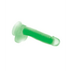 Curve Toys Lollicock 7’’ Glow In The Dark Silicone Dildo w/Balls - Green - Dongs & Dildos