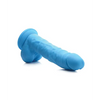 Curve Toys Lollicock 7’’ Silicone Dildo w/Balls - Berry - Dongs & Dildos