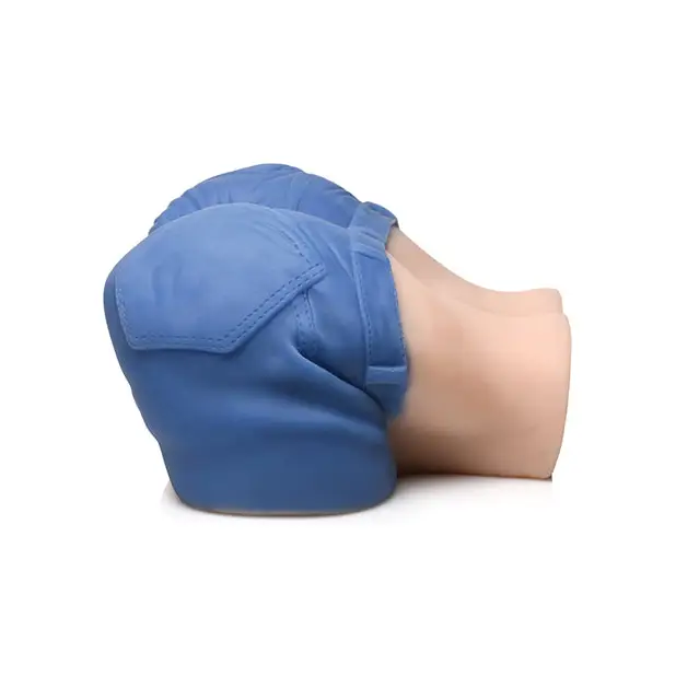 Curve Toys Mistress Holly Denim Shorts Pussy & Ass Masturbator - Ivory - Dolls & Masturbators