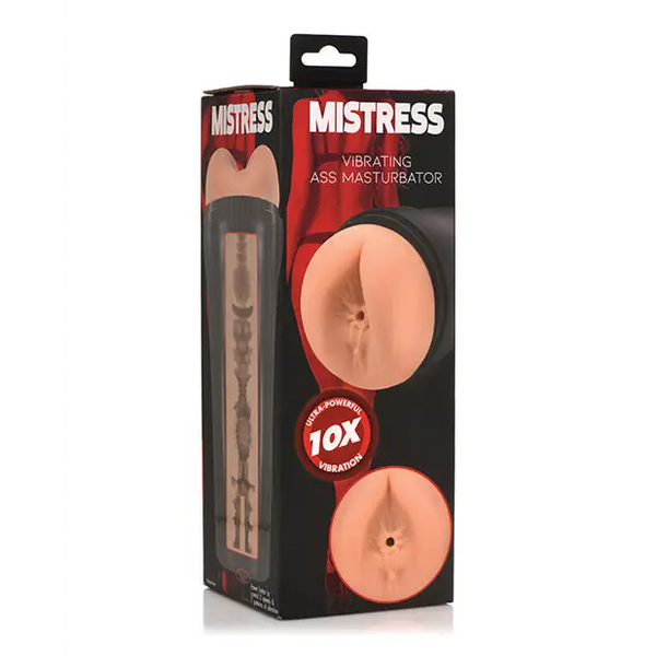Curve Toys Mistress Vibrating Ass Masturbator - Tan - Dolls & Masturbators